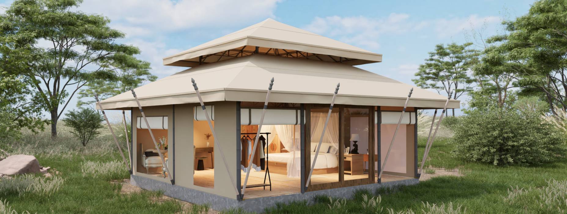 五原县户外野奢帐篷